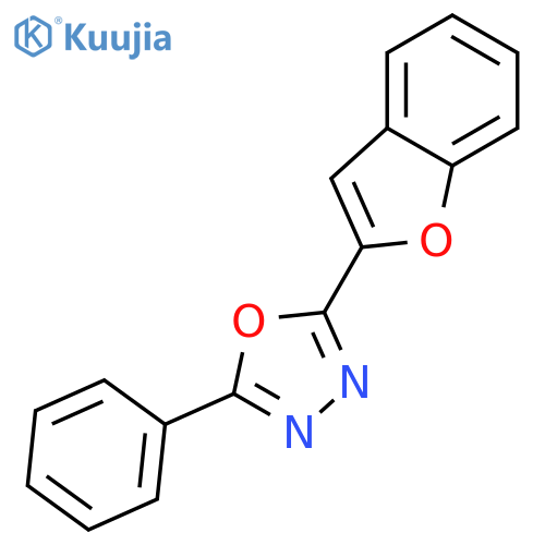 2-(2-Benzofuryl)-5-phenyl-1,3,4-oxadiazole structure