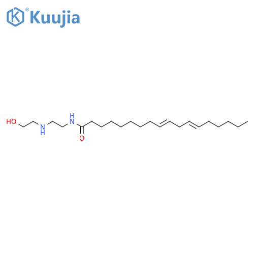 9,12-Octadecadienamide,N-[2-[(2-hydroxyethyl)amino]ethyl]- structure