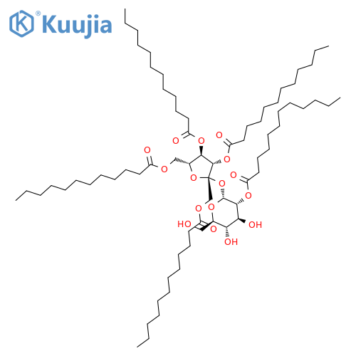 Sucrose pentalaurate structure
