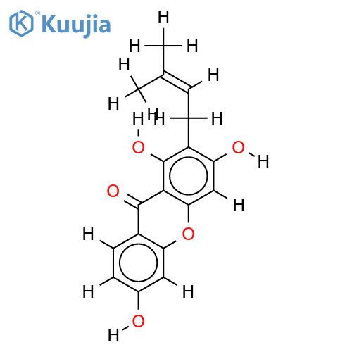 1,3,6-trihydroxy-2-(3-methyl-2?butenyl)xanthone structure