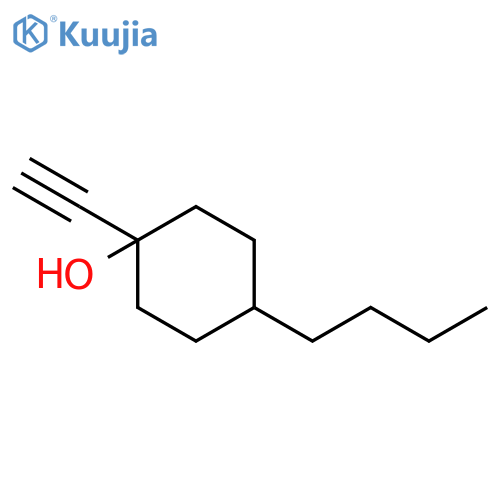 Cyclohexanol, 4-butyl-1-ethynyl- structure