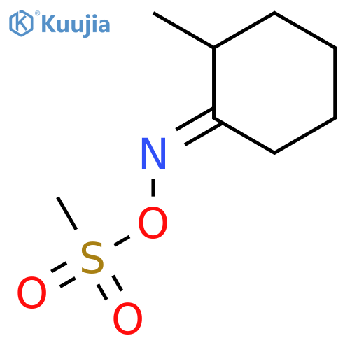 Cyclohexanone, 2-methyl-, O-(methylsulfonyl)oxime structure