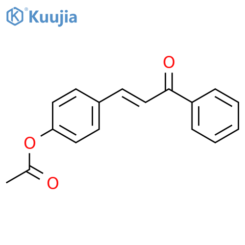 2-Propen-1-one, 3-[4-(acetyloxy)phenyl]-1-phenyl- structure