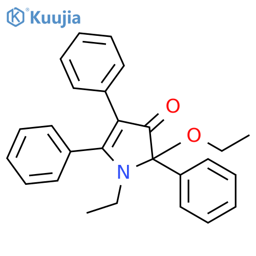 3H-Pyrrol-3-one, 2-ethoxy-1-ethyl-1,2-dihydro-2,4,5-triphenyl- structure