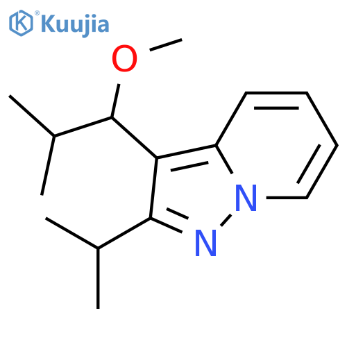 Pyrazolo[1,5-a]pyridine, 3-(1-methoxy-2-methylpropyl)-2-(1-methylethyl)- structure