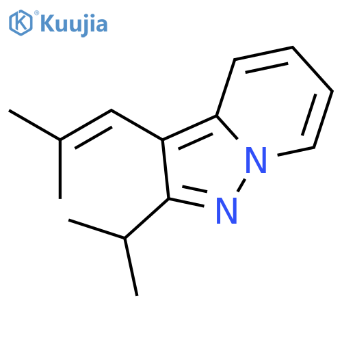 Pyrazolo[1,5-a]pyridine, 2-(1-methylethyl)-3-(2-methyl-1-propenyl)- structure