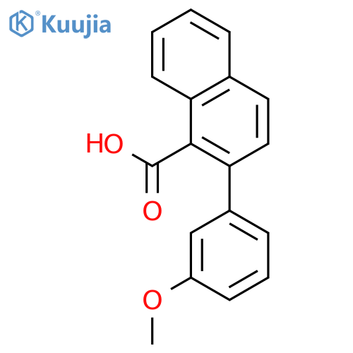 1-Naphthalenecarboxylic acid, 2-(3-methoxyphenyl)- structure