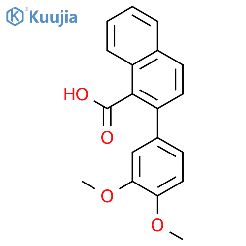 1-Naphthalenecarboxylic acid, 2-(3,4-dimethoxyphenyl)- structure