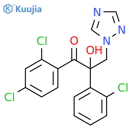 1-Propanone, 2-(2-chlorophenyl)-1-(2,4-dichlorophenyl)-2-hydroxy-3-(1H-1,2,4-triazol-1-yl)- structure
