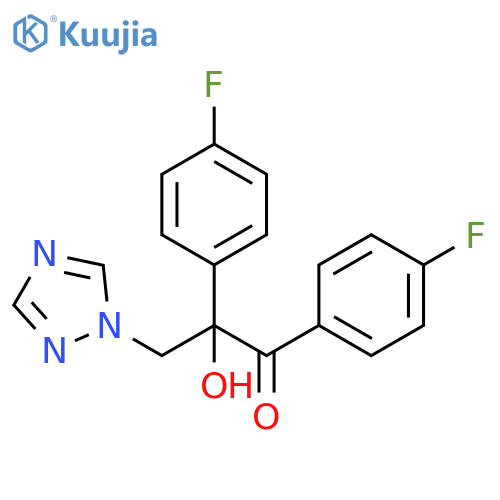 1-Propanone, 1,2-bis(4-fluorophenyl)-2-hydroxy-3-(1H-1,2,4-triazol-1-yl)- structure