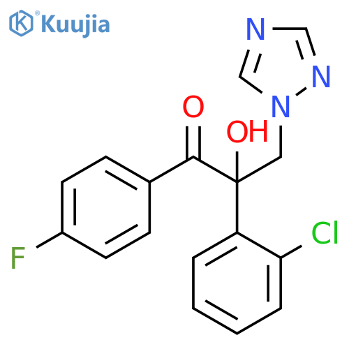 1-Propanone, 2-(2-chlorophenyl)-1-(4-fluorophenyl)-2-hydroxy-3-(1H-1,2,4-triazol-1-yl)- structure