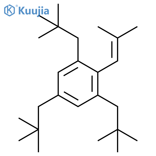 Benzene, 1,3,5-tris(2,2-dimethylpropyl)-2-(2-methyl-1-propenyl)- structure