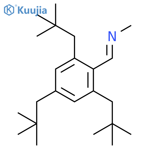 Methanamine, N-[[2,4,6-tris(2,2-dimethylpropyl)phenyl]methylene]-, (E)- structure