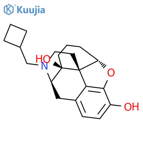 Morphinan-3,14-diol, 17-(cyclobutylmethyl)-4,5-epoxy-, (5a)- structure
