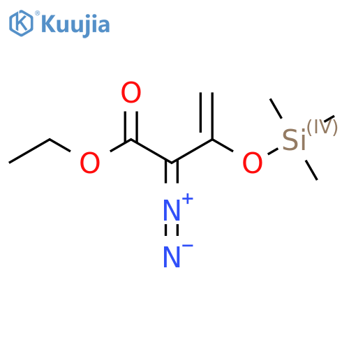 3-Butenoic acid, 2-diazo-3-[(trimethylsilyl)oxy]-, ethyl ester structure