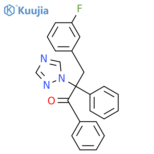 1-Propanone, 3-(3-fluorophenyl)-1,2-diphenyl-2-(1H-1,2,4-triazol-1-yl)- structure