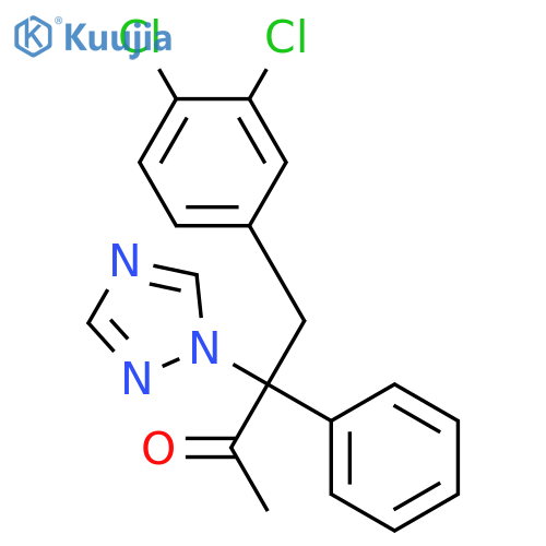 2-Butanone, 4-(3,4-dichlorophenyl)-3-phenyl-3-(1H-1,2,4-triazol-1-yl)- structure