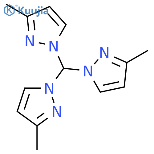 1H-Pyrazole, 1,1',1''-methylidynetris[3-methyl- structure