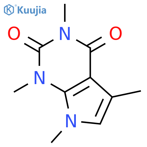 1H-Pyrrolo[2,3-d]pyrimidine-2,4(3H,7H)-dione, 1,3,5,7-tetramethyl- structure