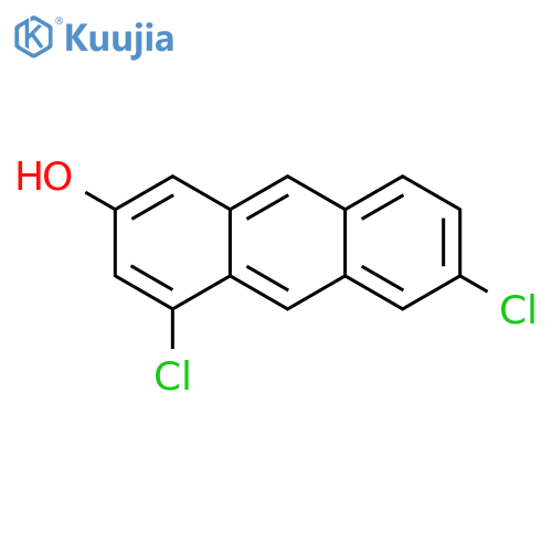 2-Anthracenol, 4,6-dichloro- structure