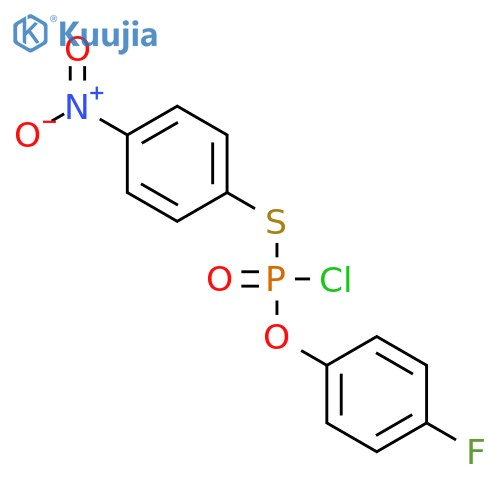 Phosphorochloridothioic acid, O-(4-fluorophenyl) S-(4-nitrophenyl) ester structure