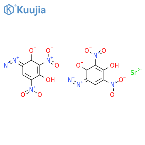 2,4-Cyclohexadien-1-one,6-diazo-3-hydroxy-2,4-dinitro-, strontium salt (2:1) structure