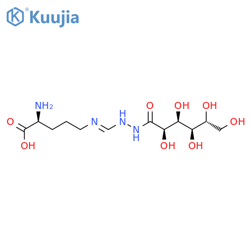 L-Ornithine,N5-[(D-gluconoylamino)iminomethyl]- (9CI) structure