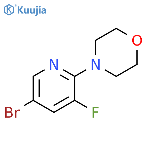 4-(5-BROMO-3-FLUOROPYRIDIN-2-YL)MORPHOLINE structure