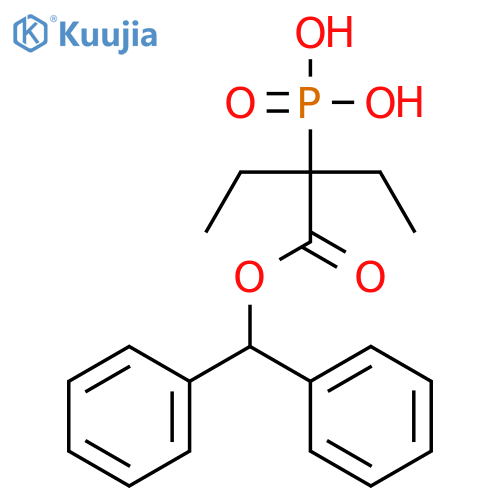 {3-[(diphenylmethoxy)carbonyl]-3-pentanyl}phosphonic Acid structure