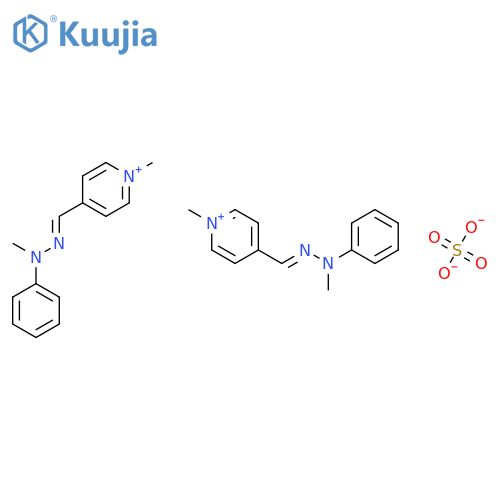 1-methyl-4-[(methylphenylhydrazono)methyl]pyridinium sulphate (2:1) structure