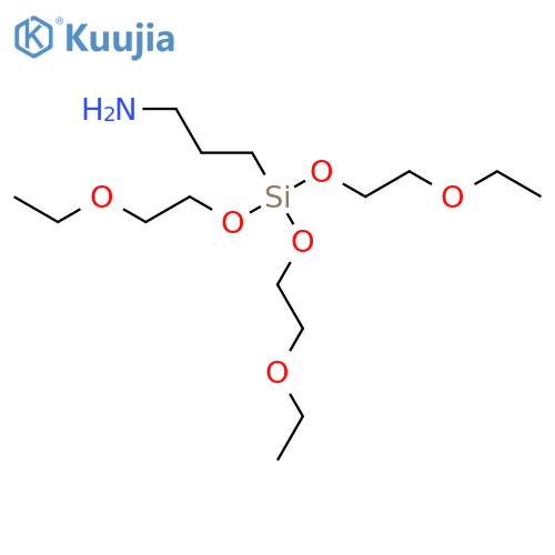 1-Propanamine,3-[tris(2-ethoxyethoxy)silyl]- structure