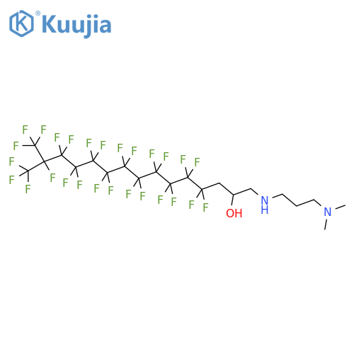 2-Pentadecanol,1-[[3-(dimethylamino)propyl]amino]-4,4,5,5,6,6,7,7,8,8,9,9,10,10,11,11,12,12,13,13,14,15,15,15-tetracosafluoro-14-(trifluoromethyl)- structure