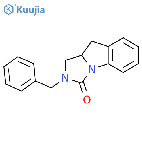 3H-Imidazo[1,5-a]indol-3-one, 1,2,9,9a-tetrahydro-2-(phenylmethyl)- structure