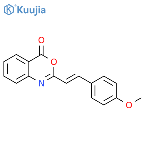 2-(E)-2-(4-methoxyphenyl)ethenyl-4H-3,1-benzoxazin-4-one structure