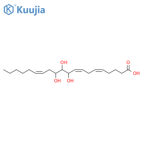 5,8,14-Eicosatrienoicacid, 10,11,12-trihydroxy-, (5Z,8Z,14Z)- structure