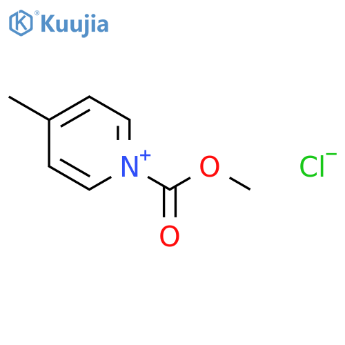 Pyridinium, 1-(methoxycarbonyl)-4-methyl-, chloride structure