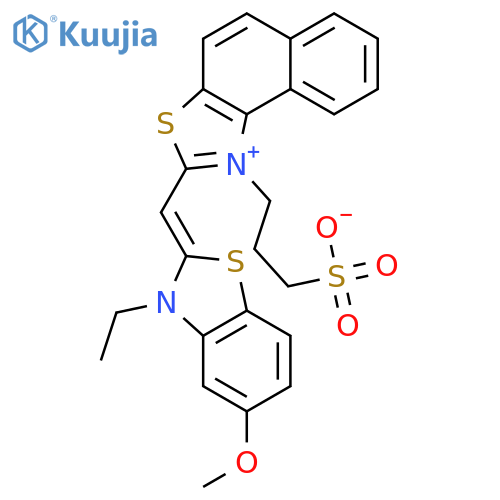 Naphtho[1,2-d]thiazolium,2-[(3-ethyl-5-methoxy-2(3H)-benzothiazolylidene)methyl]-1-(3-sulfopropyl)-,inner salt structure
