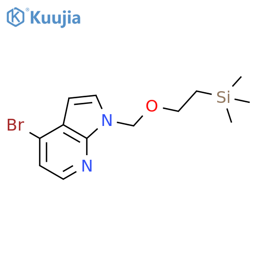 4-bromo-1-{[2-(trimethylsilyl)ethoxy]methyl}-1H-pyrrolo[2,3-b]pyridine structure