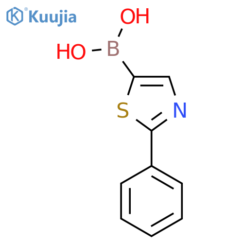 (2-Phenyl-1,3-thiazol-5-yl)boronic acid structure