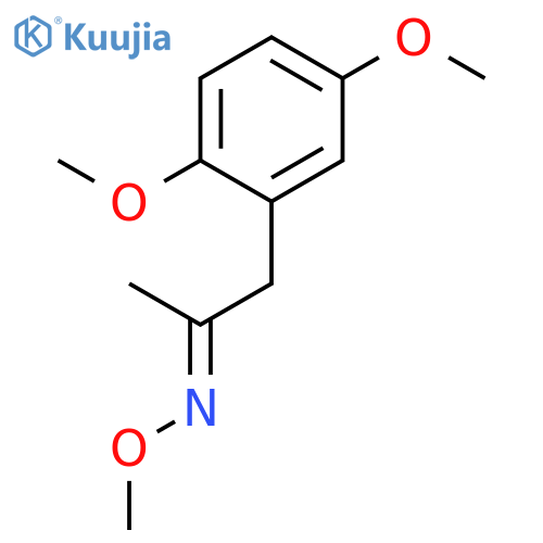 2-Propanone, 1-(2,5-dimethoxyphenyl)-, O-methyloxime, (E)- structure