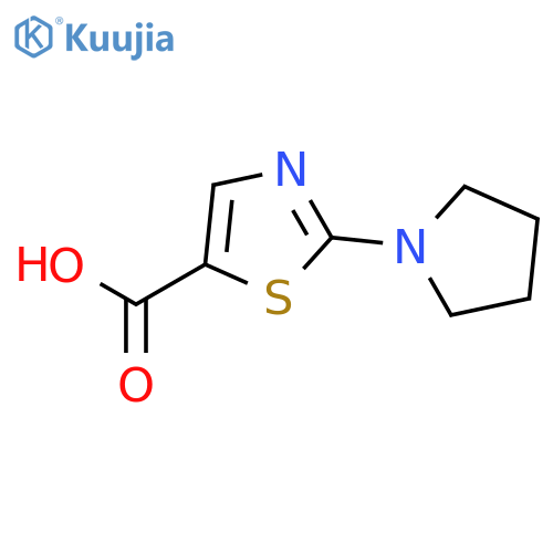 2-pyrrolidin-1-yl-1,3-thiazole-5-carboxylic Acid structure