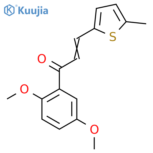 1-(2,5-Dimethoxyphenyl)-3-(5-methylthiophen-2-yl)prop-2-en-1-one structure