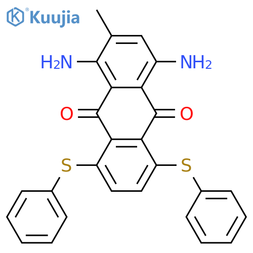 9,10-Anthracenedione, 1,4-diamino-2-methyl-5,8-bis(phenylthio)- structure