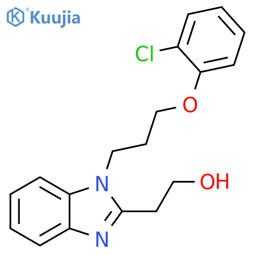 2-{1-3-(2-chlorophenoxy)propyl-1H-1,3-benzodiazol-2-yl}ethan-1-ol structure