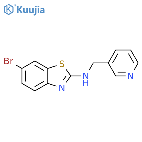 6-bromo-N-(pyridin-3-yl)methyl-1,3-benzothiazol-2-amine structure
