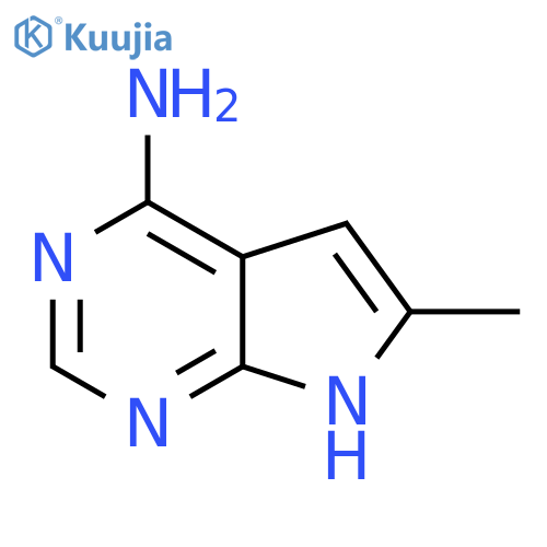 6-methyl-7H-pyrrolo[2,3-d]pyrimidin-4-amine structure