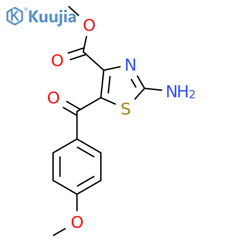 Methyl 2-amino-5-(4-methoxybenzoyl)-1,3-thiazole-4-carboxylate structure