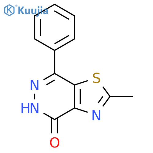 2-methyl-7-phenyl-4H,5H-[1,3]thiazolo[4,5-d]pyridazin-4-one structure