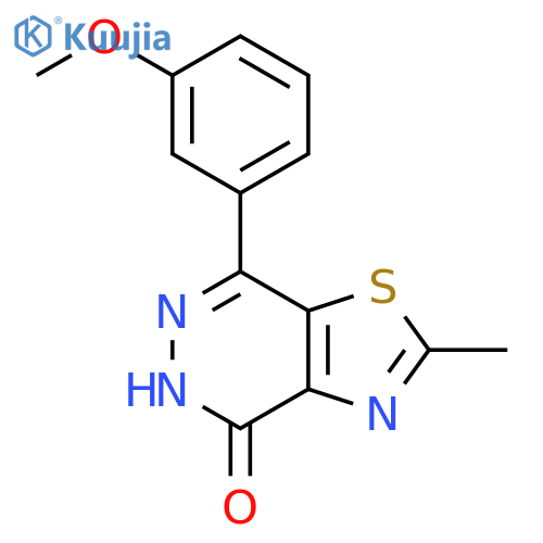 7-(3-methoxyphenyl)-2-methyl-4H,5H-1,3thiazolo4,5-dpyridazin-4-one structure