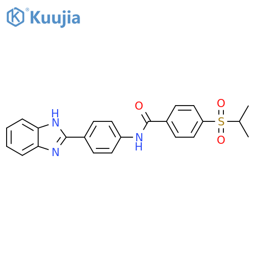 N-4-(1H-1,3-benzodiazol-2-yl)phenyl-4-(propane-2-sulfonyl)benzamide structure